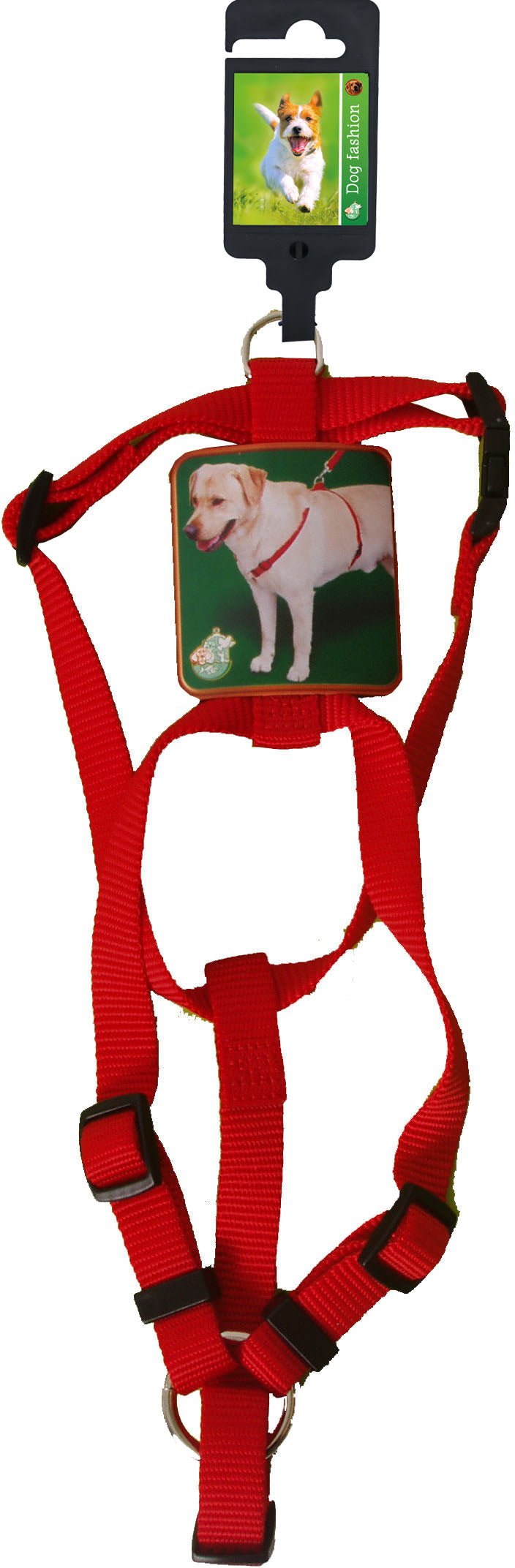 Boon Dog fashion BH-tuig nylon 15 mm x H40-B55 cm, rood.