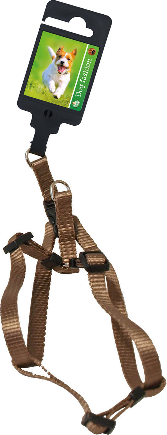 Boon Dog fashion BH-tuig nylon 10 mm x H25-B35 cm, bruin.