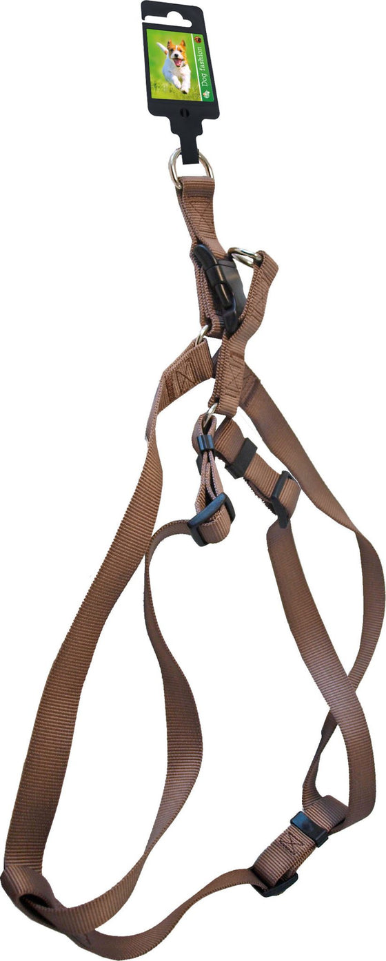 Boon Dog fashion BH-tuig nylon 20 mm x H55-B75 cm, bruin.