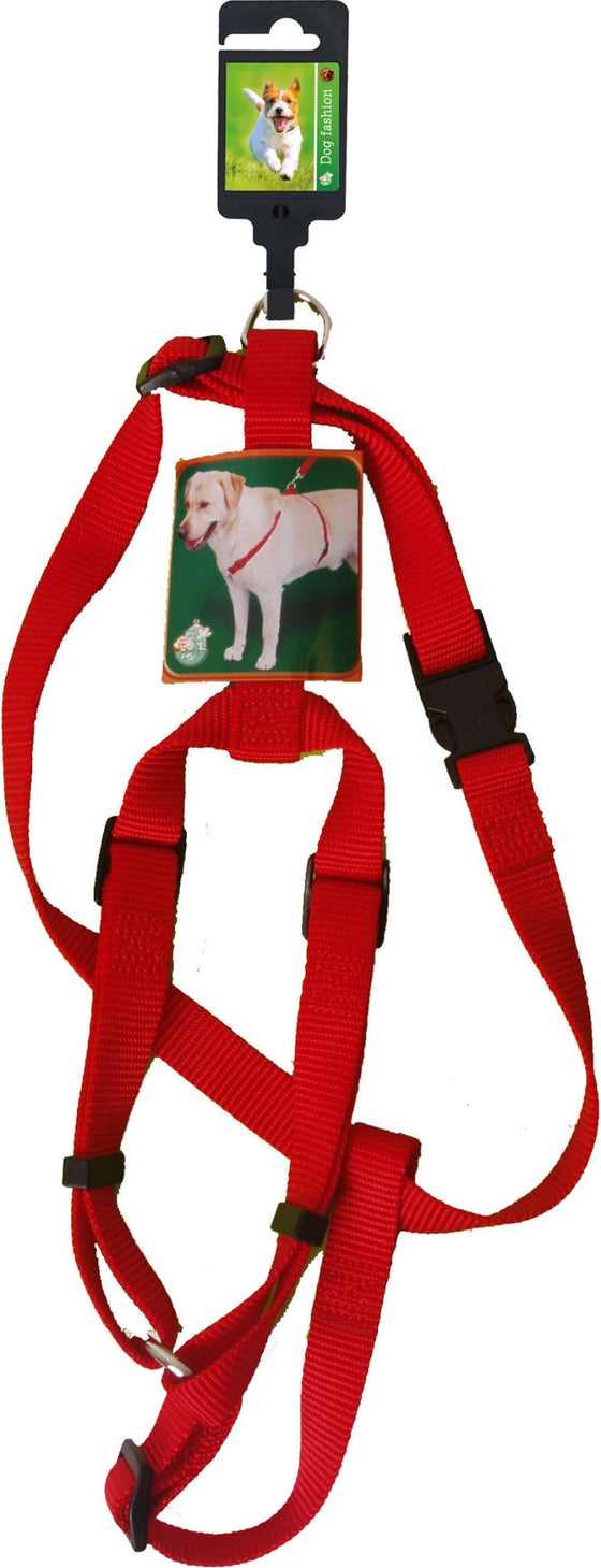 Boon Dog fashion BH-tuig nylon 20 mm x H55-B75 cm, rood.
