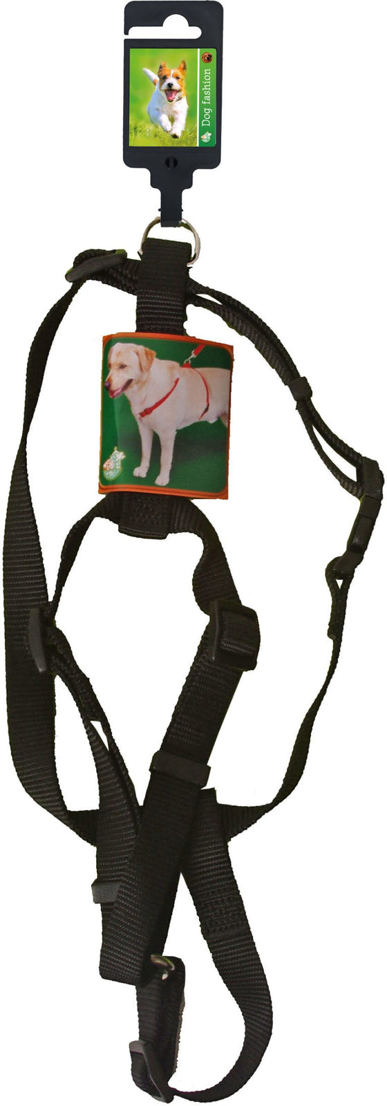Boon Dog fashion BH-tuig nylon 20 mm x H55-B75 cm, zwart.