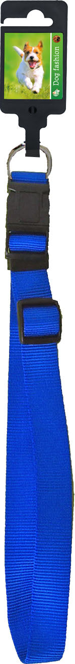 Boon Dog fashion halsband nylon verstelbaar 10 mm, 20-35 cm blauw.