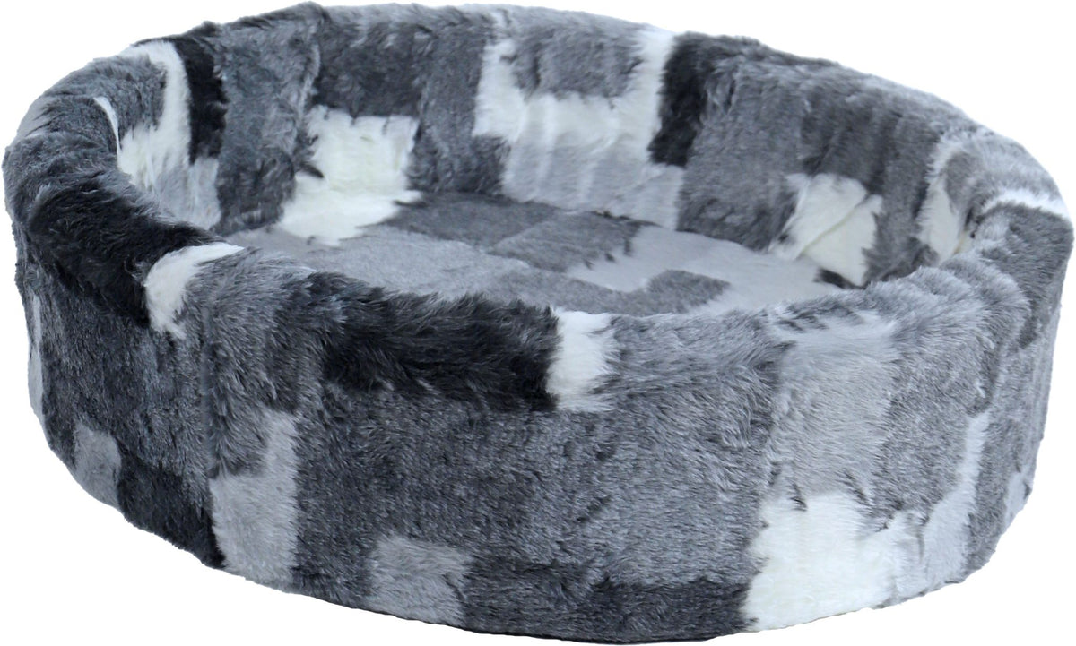 Boon teddymand mix/blok grijs nr. 3, 60 cm.