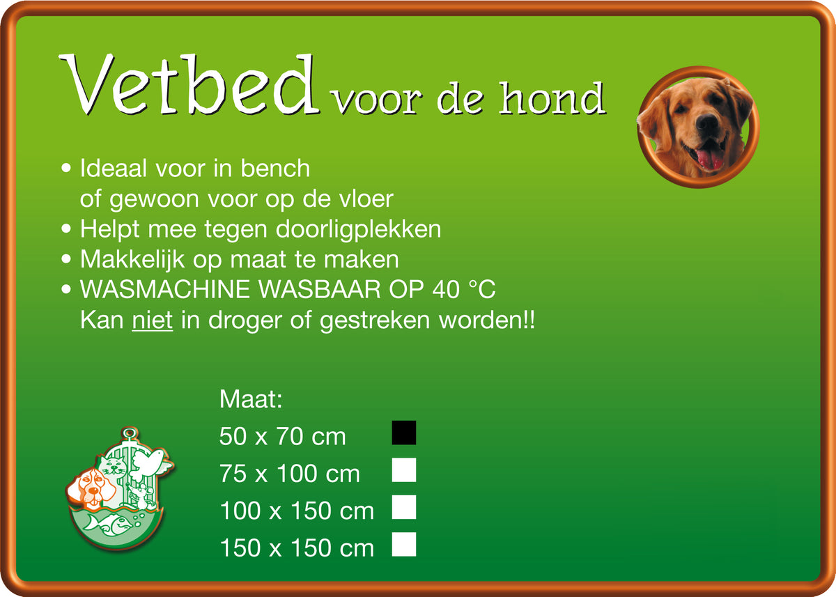 Boon vetbed grijs, 70×50 cm. – afbeelding 2