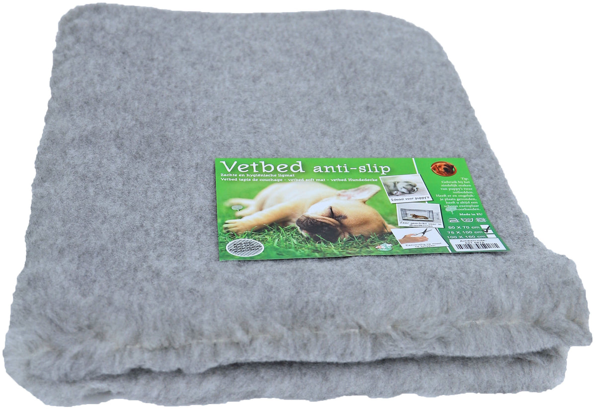 Boon vetbed anti-slip ongebiesd grijs, 100×75 cm. – afbeelding 2