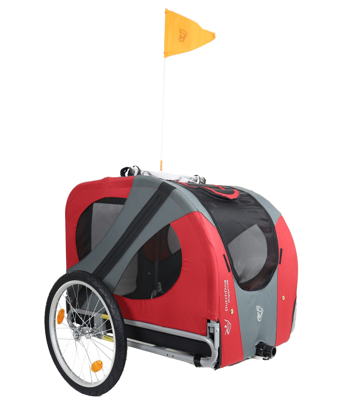 Doggyride fietskar original rood/zwart cabin only