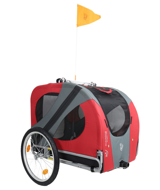 Doggyride fietskar original rood/zwart cabin only