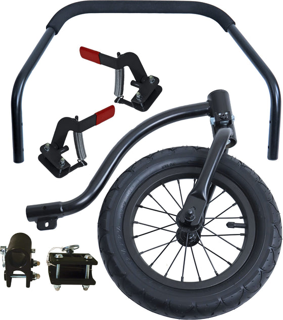 DoggyRide jogger-/strollerset voor Original en Novel, zwart.