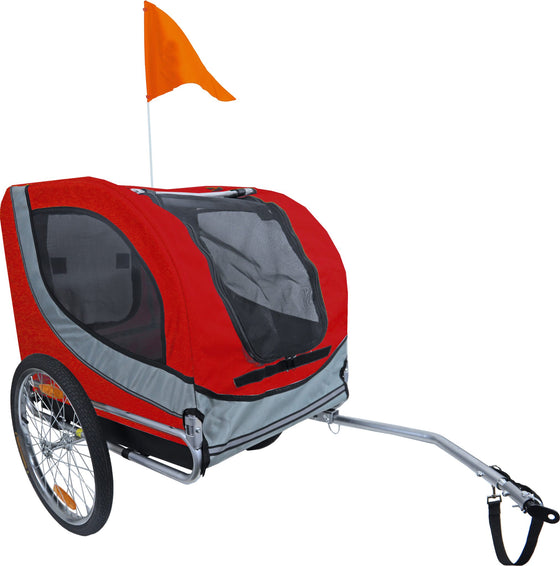Boon fietskar Runner 2, rood/grijs.