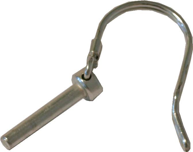 Boon borgpin met clip klein voor fietskar Runner 1 en 2.