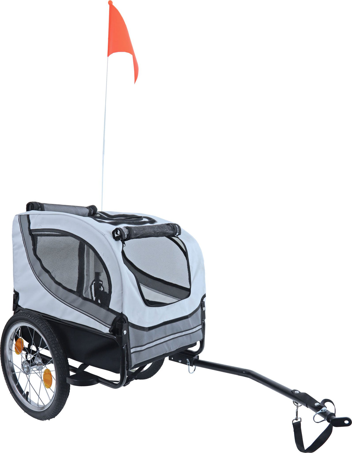 Boon fietskar Runner 1 black edition lichtgrijs/grijs