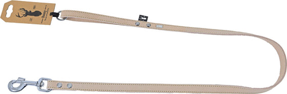 Boony ‘Est 1941’ lijn leder 20 mm/100 cm, sand.