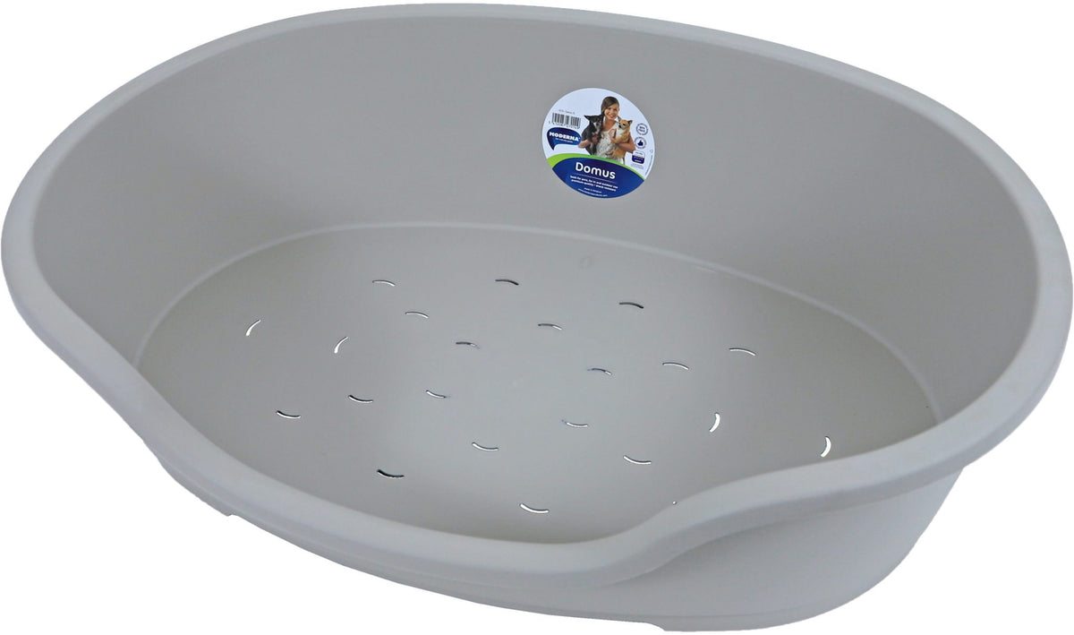 Moderna plastic hondenmand warmgrijs, 70/80 cm.