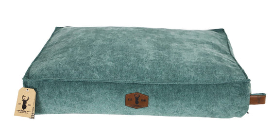 Boony est 1941 premium ligkussen orth. Emerald green 80x60x14cm