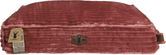 Boony est 1941 premium ligkussen orthopedisch dusty pink velvet corduroy  80x60x14cm
