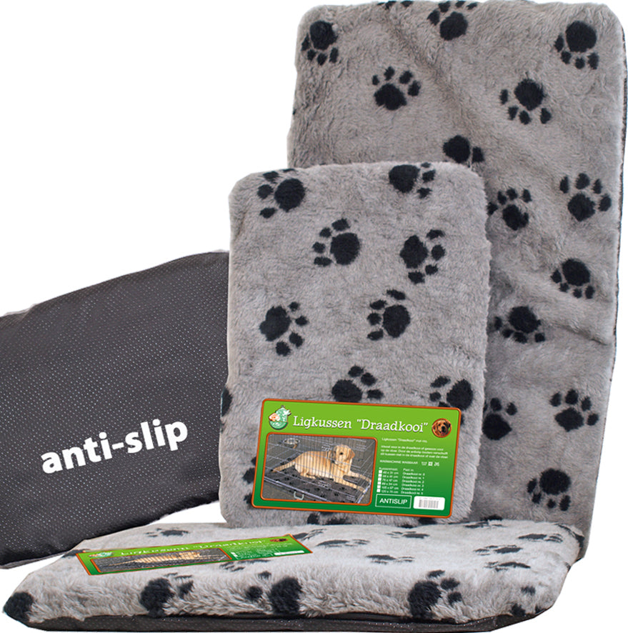 Boon draadkooikussen anti-slip grijs/paw voor nr. 4, 105×67 cm. – afbeelding 3
