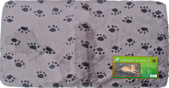 Boon draadkooikussen anti-slip grijs/paw voor nr. 5, 120×75 cm.