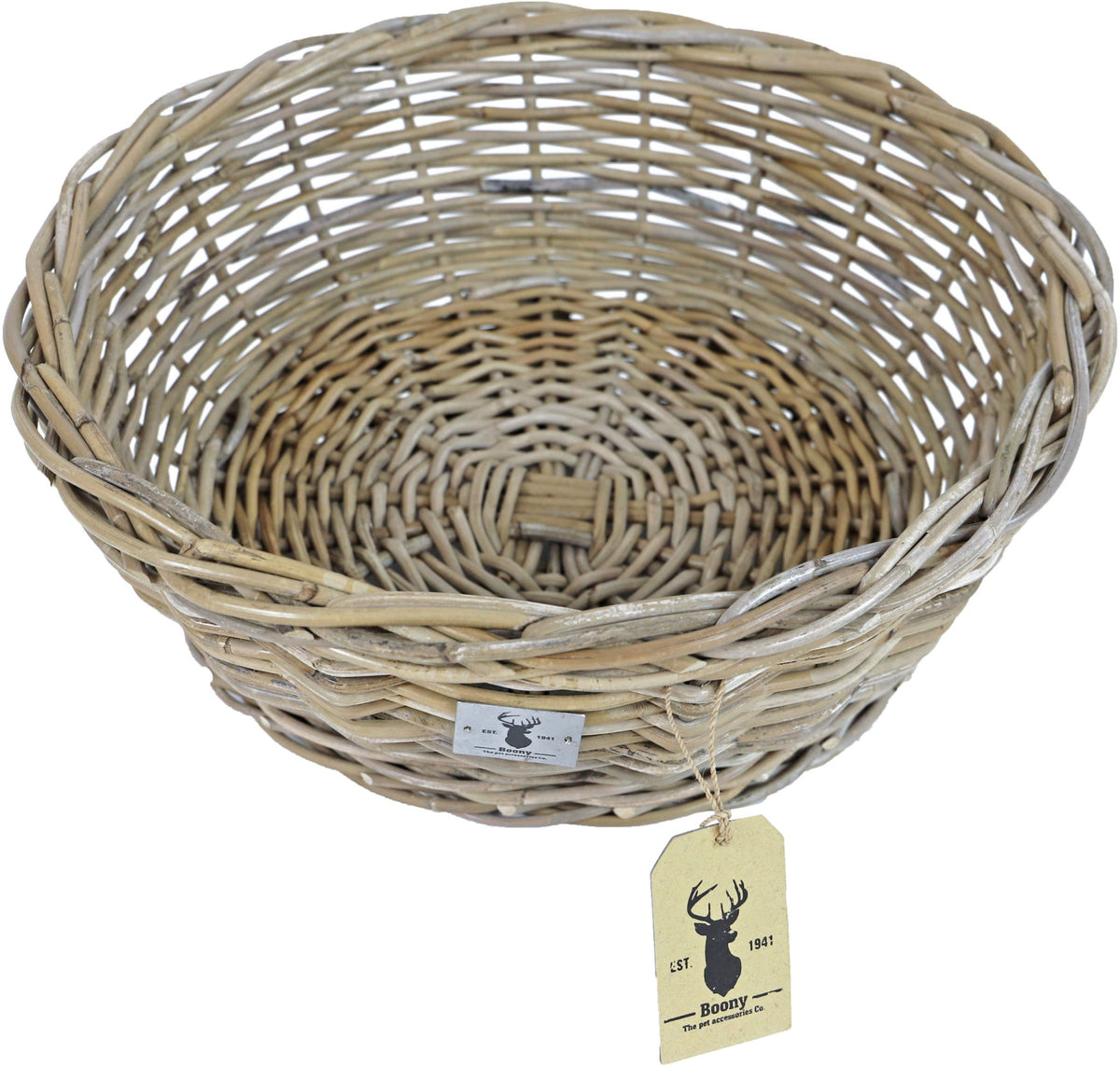 Boony ‘Est 1941’ rotan slaapmand rond, 48 cm.