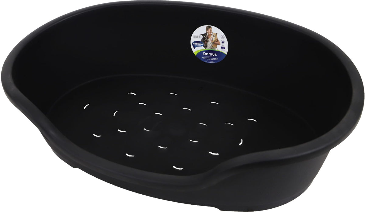 Moderna plastic hondenmand zwart, 70/80 cm.