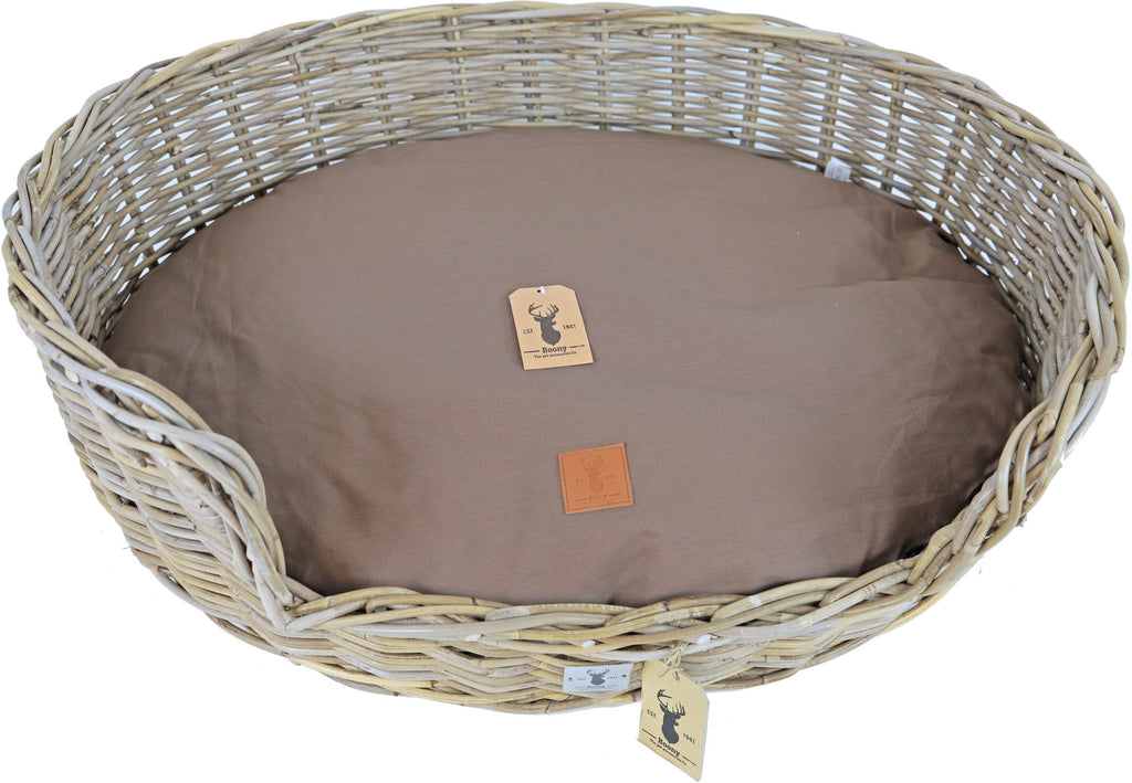 Boony ‘Est 1941’ ligkussen ovaal basic brown, 90 cm. – afbeelding 2