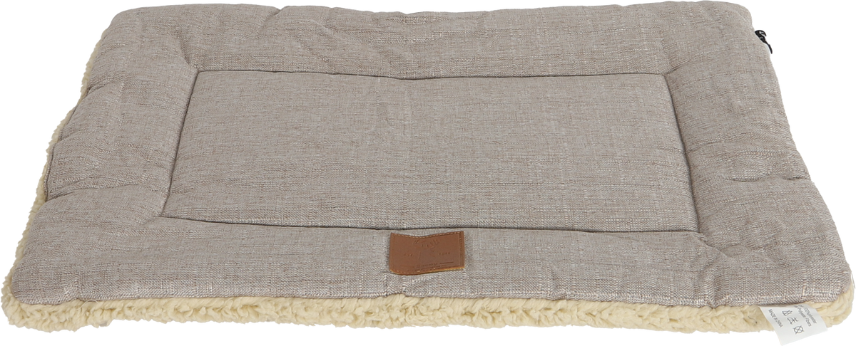 Boony ‘Est 1941’ ligkussen cozy duo highland sand 58x42cm