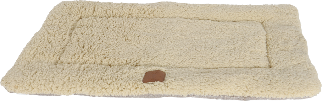 Boony ‘Est 1941’ ligkussen cozy duo highland sand 75x47cm