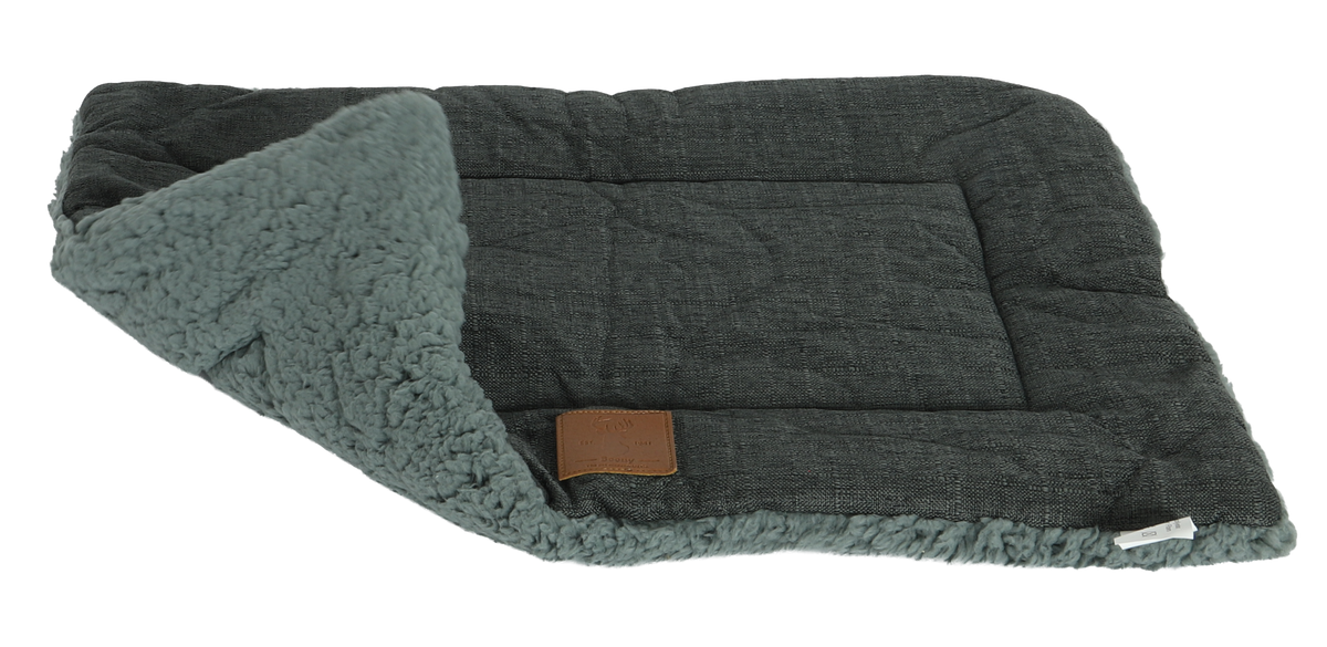 Boony ‘Est 1941’ ligkussen cozy duo highland graphite 58x42cm