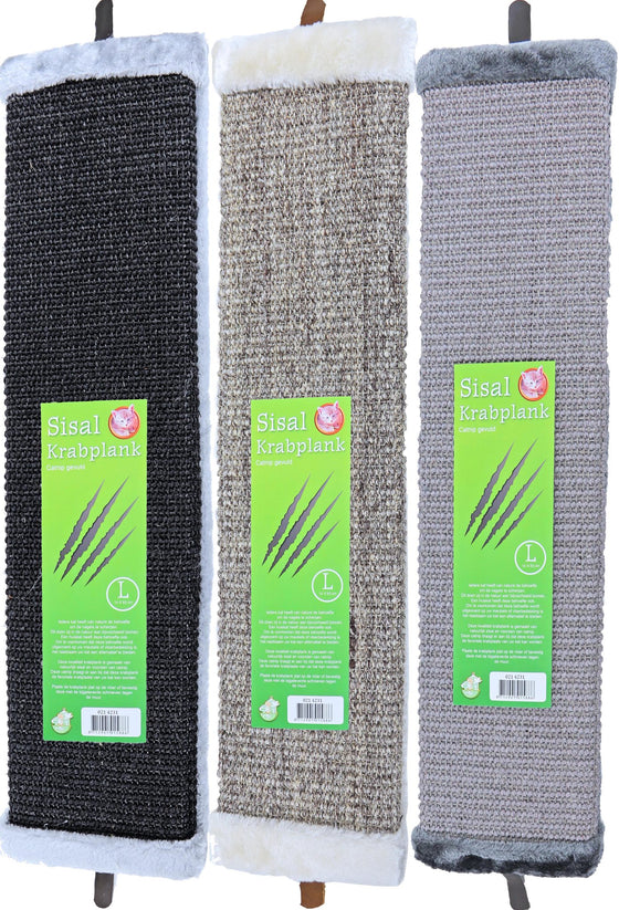 Boon krabplank sisal met pluche en catnip L, 14×63 cm.