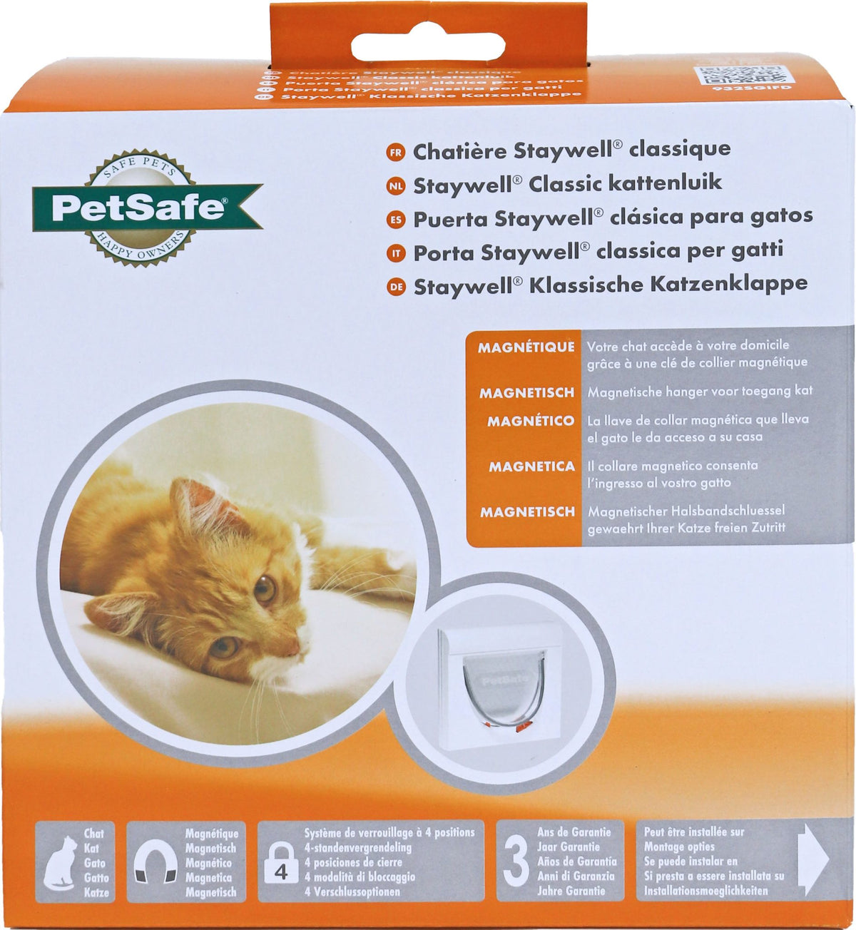 PetSafe kattendeur 932, wit. (met magneetslot)