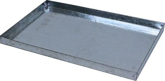 Metalen lade voor draadkooi nr. 1, zink.
Afmeting: 59×42 cm.