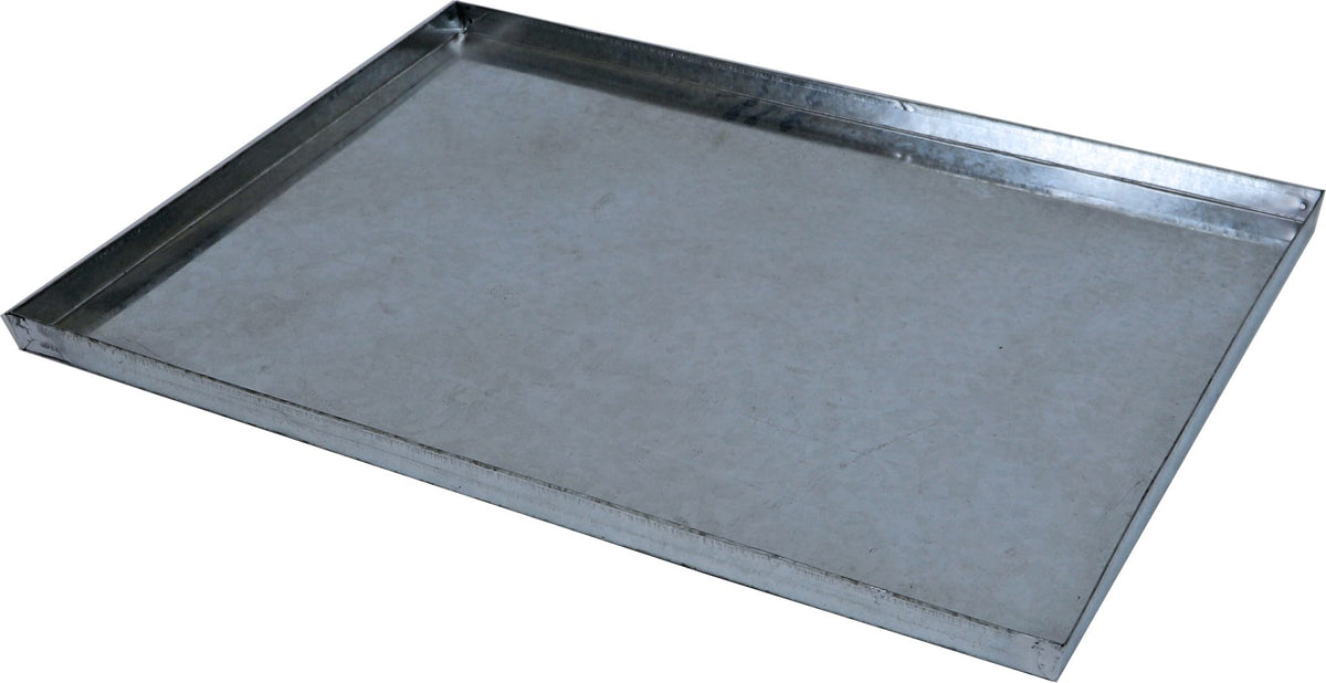 Metalen lade voor draadkooi nr. 2, zink.
Afmeting: 75×47 cm.