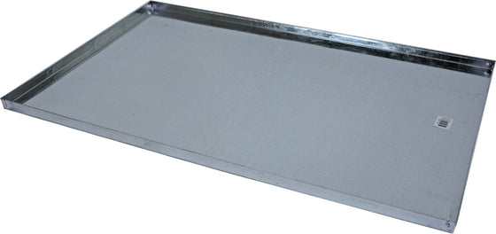 Metalen lade voor draadkooi nr. 3, zink.
Afmeting: 89×54 cm.
