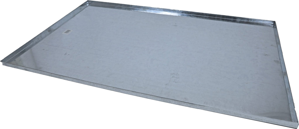 Metalen lade voor draadkooi nr. 5, zink.
Afmeting: 120×74 cm.
