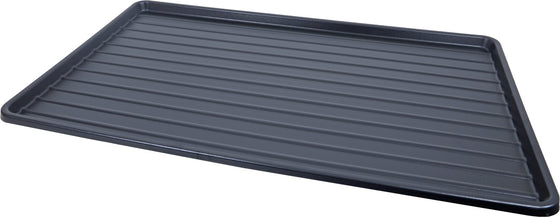 Plastic lade voor draadkooi met deur en schuifdeur nr. 5, zwart.