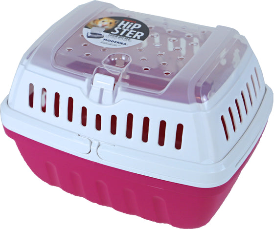 Moderna reismand Hipster plastic klein, hot pink.