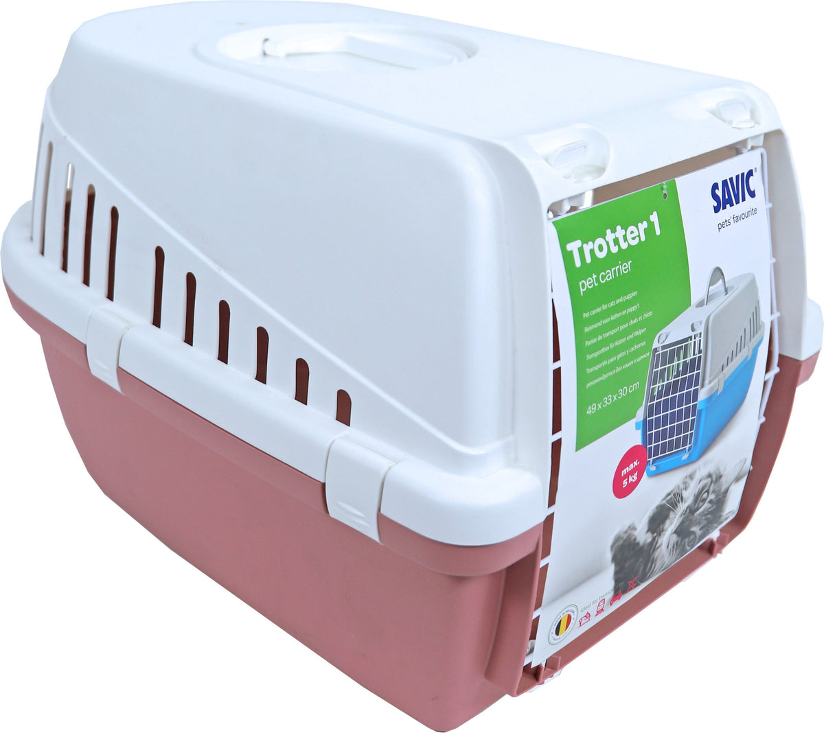 Savic reismand Trotter 1 plastic, earthroze/wit. (3)