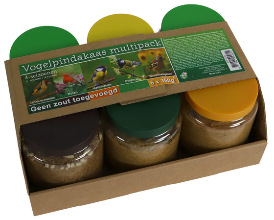 Boon pindakaas vogel multipack 6×350 gram