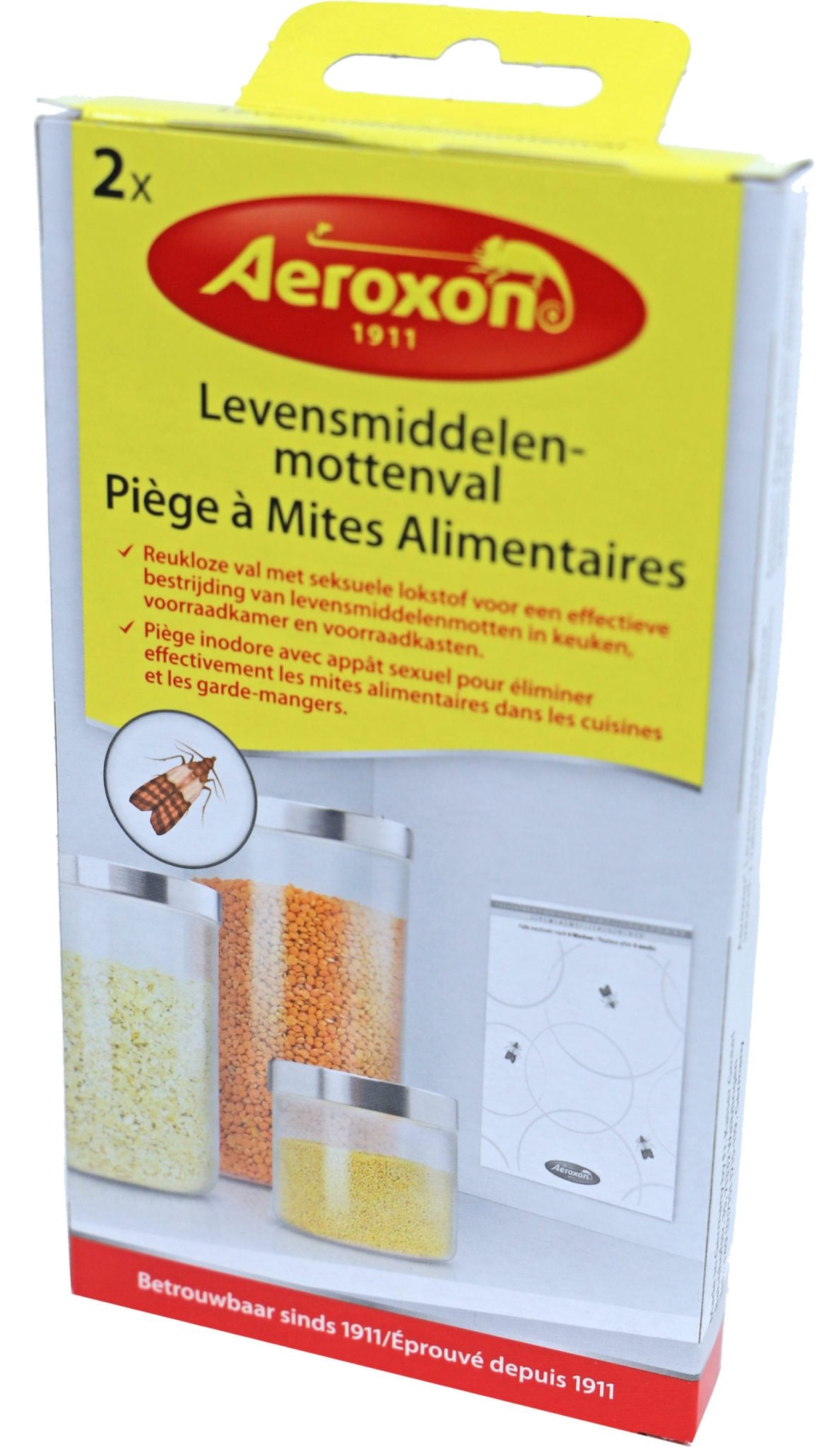 Aeroxon levensmiddelenmotten pak à 2 stuks.