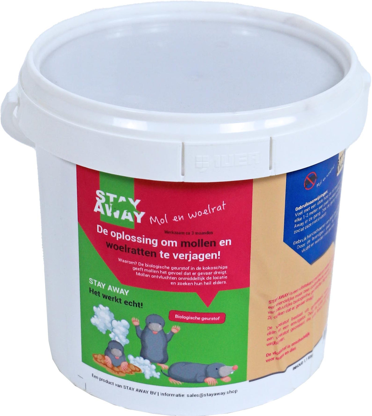 Stay Away anti woelrat/mol, pot 1,1 liter.