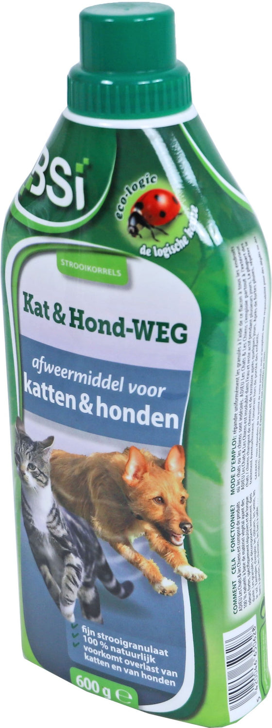 BSI kat & hond-weg granulaat, 600 gram.