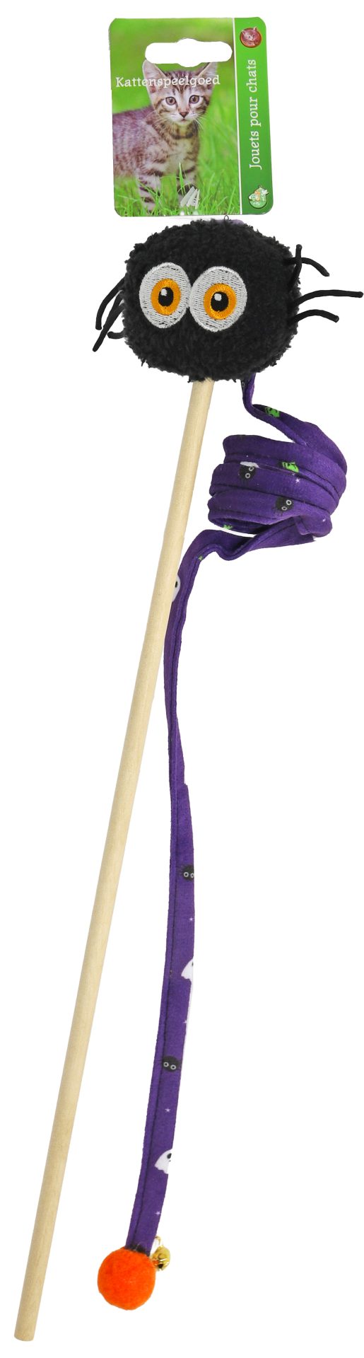 Boon kat speelgoed halloweenhengel spin + bel 38cm