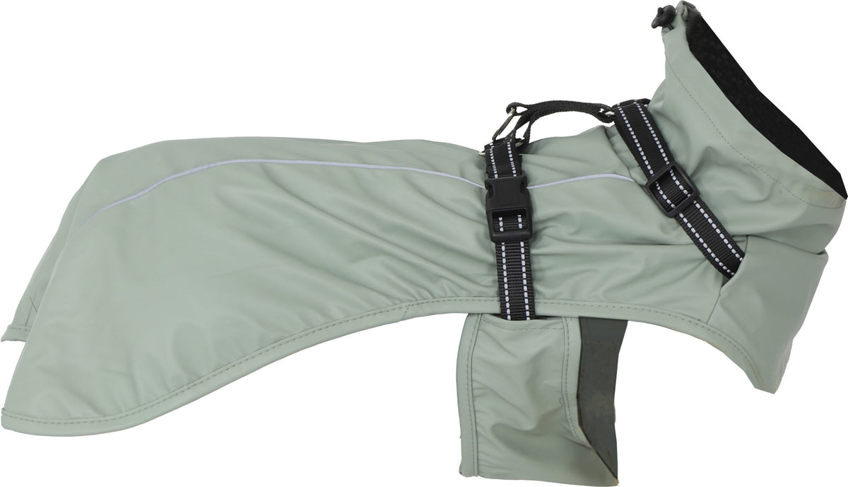 Boony regenjas + tuig storm groen 30cm