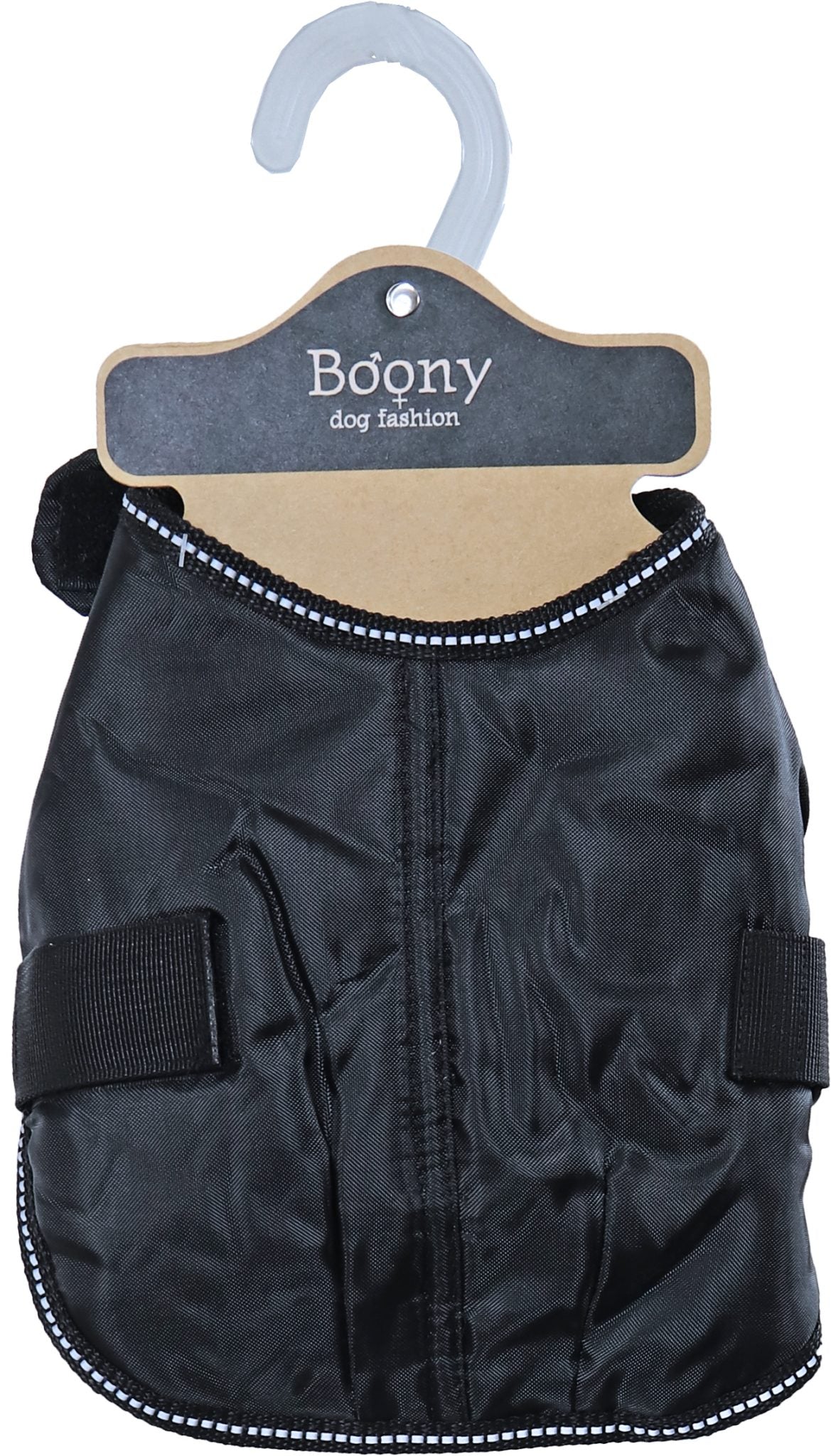 Boony Dog fashion hondenjas basic waterproof zwart, 20 cm.