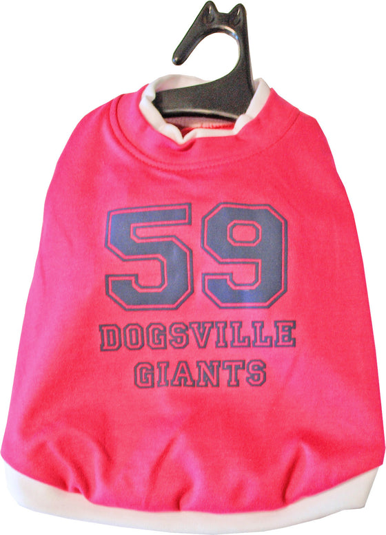 Boony t shirt dogsville giants  roze 32 cm
