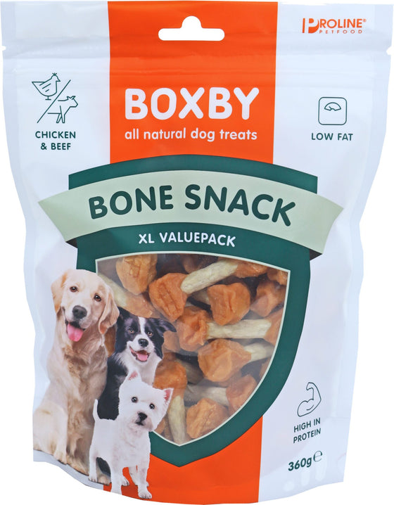 Proline Boxby bone snack valuepack, 360 gram.