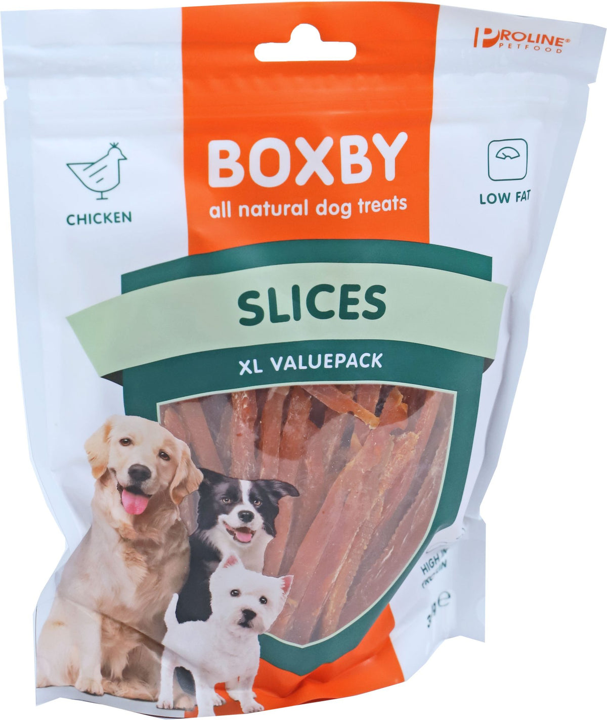 Proline Boxby slices XL valuepack, 360 gram.