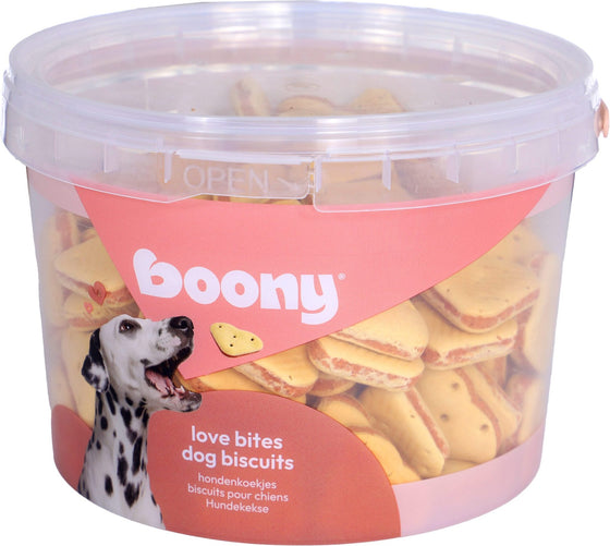 Boony hondenkoek love bites emmer 1000 gram