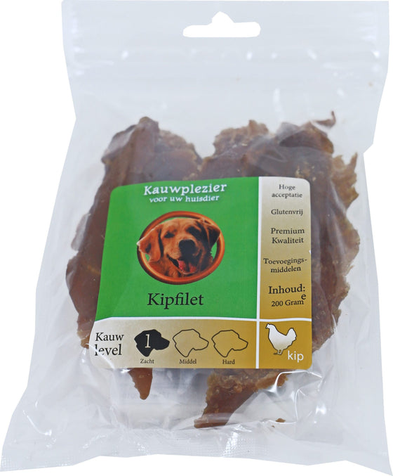 Boon Natuurlijke Snack kip, kipfilet, zak a 200 gram.