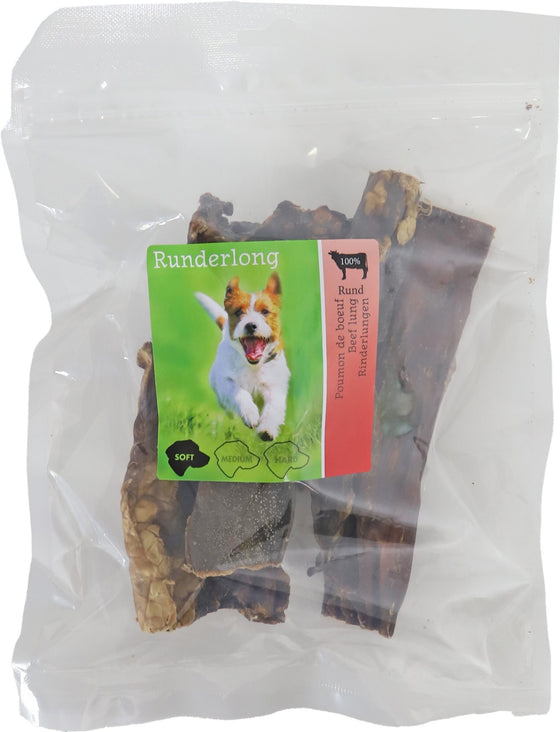 Boon Natuurlijke Snack rund, runderlong, zak a 100 gram.