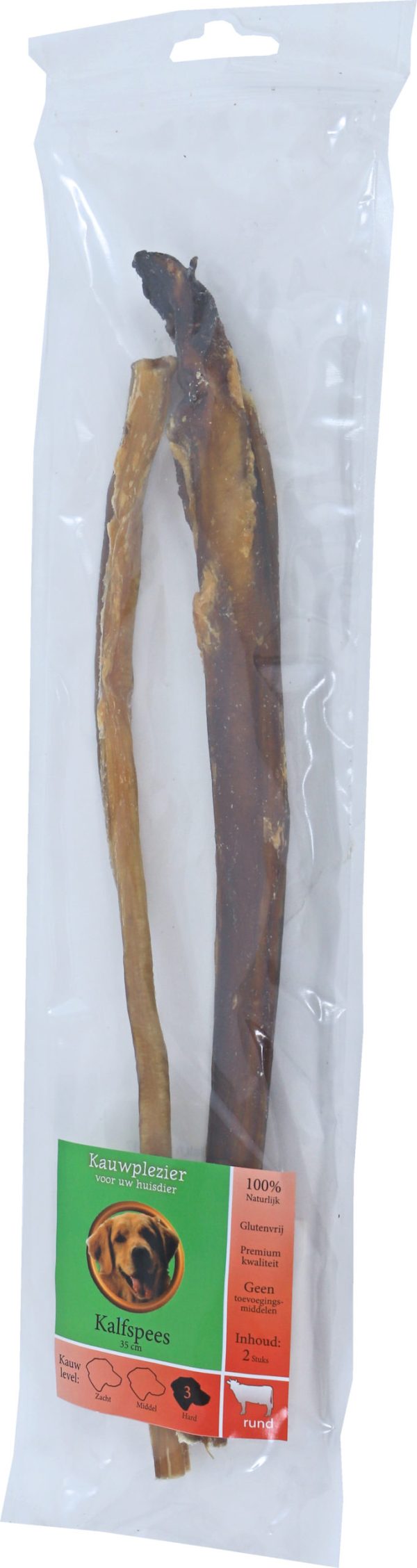 Boon Natuurlijke Snack rund, kalfspezen 35 cm, zak a 2 stuks.